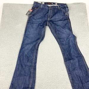 Ariat M4 Relaxed Boot Jeans Mens 36x36 Blue Flame Resistant Bootcut Work Denim